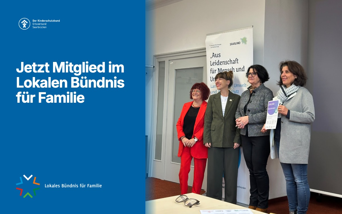 Wir sind Mitglied im Lokalen Bündnis für Familie